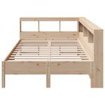 vidaXL Lit bibliothèque sans matelas 120x190 cm bois de pin massif
