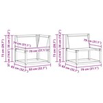 vidaXL Ensemble de canapés d'extérieur 7 pc Blanc et Beige
