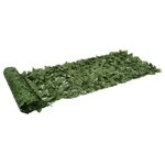 vidaXL Écran de balcon avec feuilles vert foncé 600x75 cm