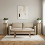 vidaXL Support de Plante 2 pc Chêne Sonoma 30 5 x 30 x 60 5 cm