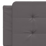 vidaXL Coussin de tête de lit Zadar gris 160 cm similicuir