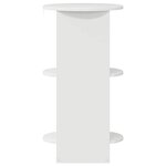 vidaXL Meuble d'appoint Blanc Brillant Bois d’ingénierie