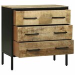 vidaXL Buffet Marron 70 x 35 x 70 cm Bois de manguier massif