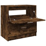 vidaXL Meuble d'évier chêne fumé 59x37x59 cm bois d'ingénierie