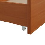 vidaXL Cadre de lit sans matelas Marron miel Bois pin massif 90x200 cm