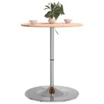 vidaXL Table de bar Ø60x89 5 cm bois massif de hêtre