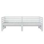 vidaXL Lit coulissant sans matelas blanc 2x(90x200) cm