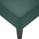 vidaXL Fauteuil long avec accoudoir droit vert foncé velours
