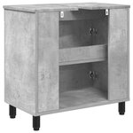vidaXL Unité de vanité de salle de bain Gris béton 60 x 35 x 60 cm