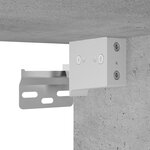 vidaXL Ensemble de meubles de salle de bain 3 Pièces gris béton