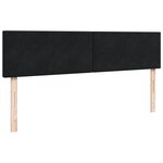 VidaXL Cadre de lit ottoman avec matelas noir 200x200cm velours