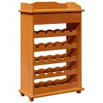 vidaXL Étagère à vin Marron 90 x 60 x 30 cm Bois massif en pin