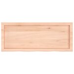 vidaXL Étagère murale 100x40x(2-6) cm bois de chêne massif non traité