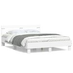vidaXL Cadre de lit sans matelas blanc 150x200 cm