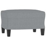 vidaXL Ensemble de canapés 3 Pièces gris clair tissu