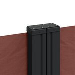 vidaXL Auvent latéral rétractable Marron 220x1200 cm