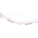 vidaXL Coussins de Matelas Blanc et vert 100 x 200 cm