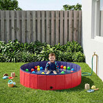 vidaXL Piscine pour enfants Rouge et bleu Ø 120 x 30 cm