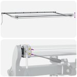 vidaXL Auvent rétractable automatique bordeaux 600x300 cm