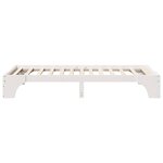 vidaXL Cadre de lit Blanc 207 x 107 x 30 cm Bois massif en pin