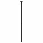 vidaXL Tête de lit métal noir 150 cm