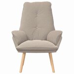 vidaXL fauteuil Gris clair 61 x 78 x 98 cm Tissu Sherpa