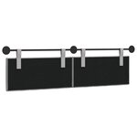 vidaXL Tête de lit suspendue Gris nuage Tissu