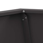 vidaXL Braise Noir 50 x 50 x 40 cm Acier laminé à froid