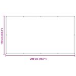 vidaXL Écran de balcon 110 x 200 cm Tissu Oxford Rectangulaire