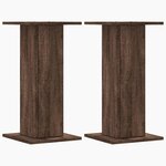 vidaXL Supports pour plantes 2 Pièces chêne marron bois d'ingénierie