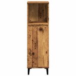 vidaXL Armoire de salle de bain vieux bois 30x30x100cm bois ingénierie