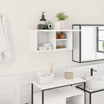 vidaXL Armoire murale de bain blanc 60x25x30 cm bois d'ingénierie