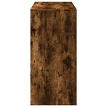 vidaXL Table de bar chêne fumé 102x50x103 5 cm bois d'ingénierie