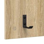 vidaXL Porte-manteau mural avec étagère Chêne sonoma 90 x 40 x 10 cm
