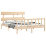 vidaXL Cadre de lit sans matelas 160x200 cm bois massif de pin