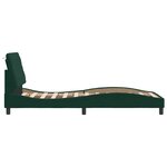 vidaXL Cadre de lit sans matelas vert foncé 80x200 cm velours