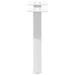 vidaXL Pieds de table basse en forme de X  2 pièces  blanc  30 x (30-31) cm  acier