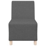 vidaXL Unité de Sofa Modulaire Sans Accoudoirs 3 Pièces Gris foncé