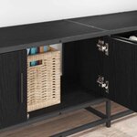 vidaXL Meuble TV Chêne noir 210 x 35 x 41 cm Bois d'ingénierie
