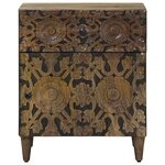 vidaXL Armoire de lit Marron 50 x 33 x 60 cm Bois de mangue massif