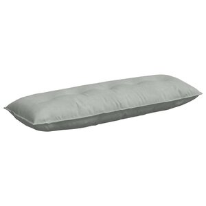 vidaXL Coussin de Dos Gris clair 140 x 50 cm Tissu en velours côtelé
