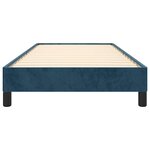 vidaXL Cadre de lit sans matelas bleu foncé 90x190 cm velours
