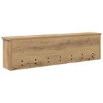 vidaXL Porte-manteau mural chêne artisanal 100 x 16 x 26 cm
