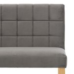 Banc banquette 140 x 56 x 86 cm gris velours 02_0010902