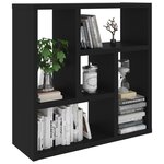 vidaXL Étagère murale Noir 45 1x16x45 1 cm Bois d’ingénierie