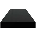 vidaXL Étagère flottante murale noir 80x23 5x3 8 cm MDF