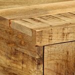 vidaXL Tables de chevet murales 2 Pièces bois de manguier massif brut