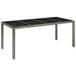 vidaXL Ensemble à manger de jardin 9 Pièces coussins gris résine tressée