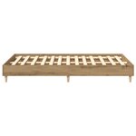vidaXL Cadre de lit sans matelas chêne artisanal 120x190 cm