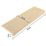 vidaXL Tapis d'escalier 15 pièces 65 x 21 x 4 cm Beige clair Bord rectangulaire
